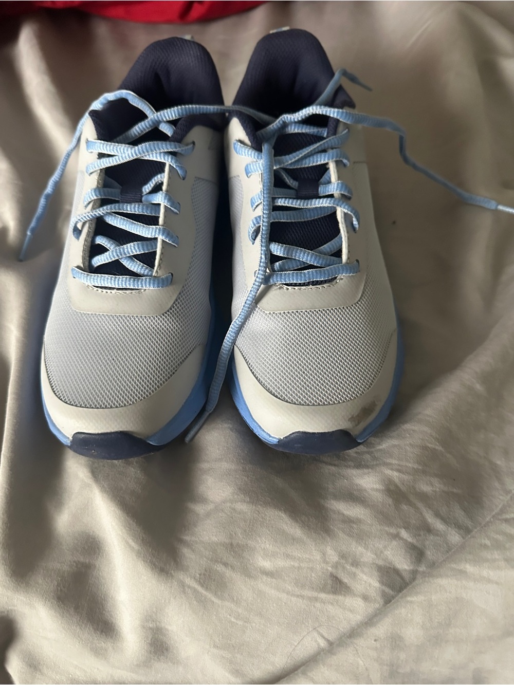 Women’s Light Blue & White Athletic Sneakers